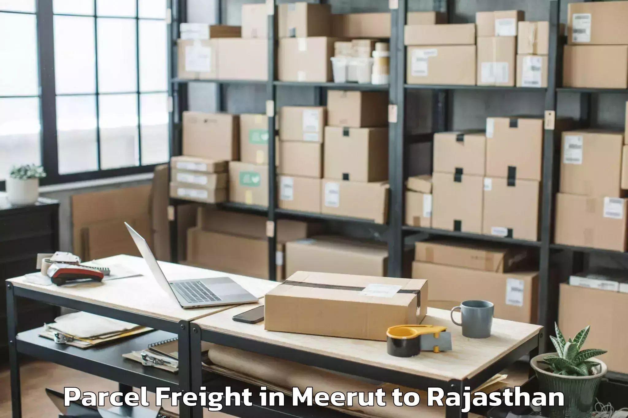 Book Your Meerut to Iihmr University Jaipur Parcel Freight Today